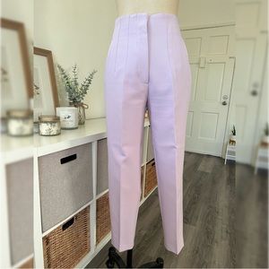 Zara Lilac High-Waisted Trousers